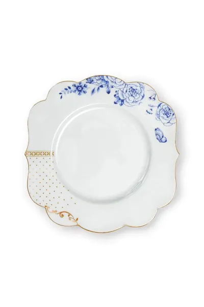 Farfurie din porțelan, Pip Studio, 23.5cm, colecția Royal White