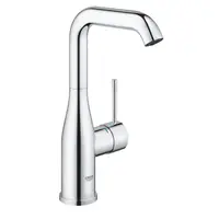Baterie lavoar Grohe Essence 23541001, monocomanda, cartus ceramic, limitator debit, set evacuare cu tija, marimea L, Crom