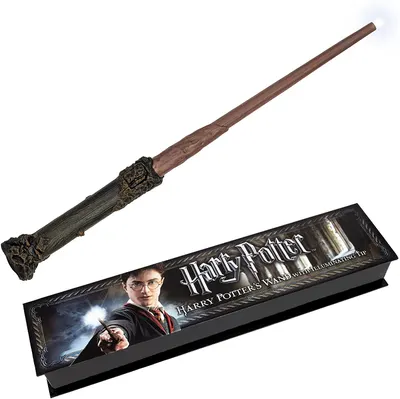 Baghetă magică The Noble Collection Movies: Harry Potter - Harry's Wand (luminoasa), 36 cm