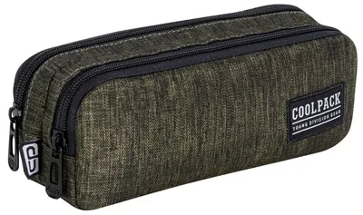 Penar școlar Cool Pack Clio - Snow Olive Green, cu 2 fermoare