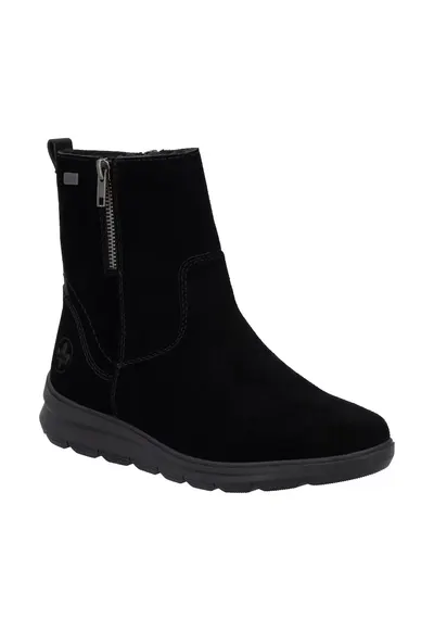 Ghete de dama casual - piele intoarsa - negru