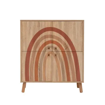 Comoda MULTILUX IRIS, multicolor, 95x36x111 cm