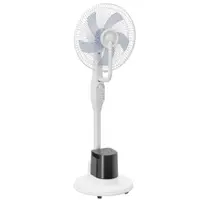 HOMCOM Ventilator Nebulizator 90 W Oscilație de 70° 3 Viteze 5 Pale Rezervor Apă 3,5 L 5 Roți Alb | Aosom Romania