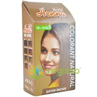Vopsea pentru Par cu Henna Saten Inchis 100g