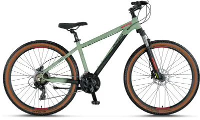 Bicicleta MTB Mosso Wildfire Man Hidraulic, roata 27.5 , cadru 18 din aluminiu, culoare verde mat