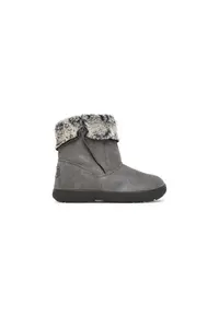 Ghete de zapada pentru fete - 305465764 - piele naturala - gri