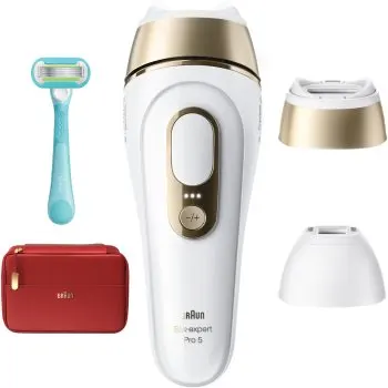 Braun IPL Silk·expert Pro 5 PL5221 dispozitiv inteligent IPL pentru îndepărtarea firelor de păr pentru corp, față, zona bikini și axile