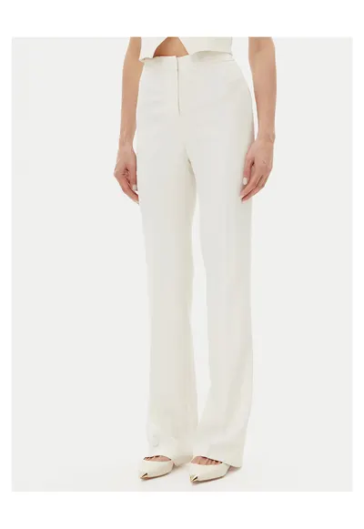 Pantaloni pentru dama elegant - alb
