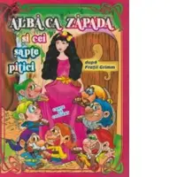 Alba ca Zapada si cei sapte pitici. Carte de colorat