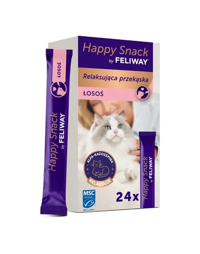 Gustare relaxantă pentru pisici FELIWAY Happy Snack cu somon 24x15 g