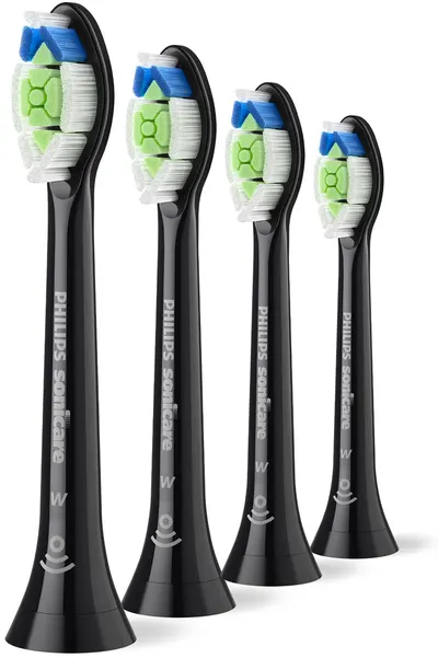 Capete de rezervă Philips Sonicare - Optimal White HX6064/88 W2 negru BrushSync - 4 buc.
