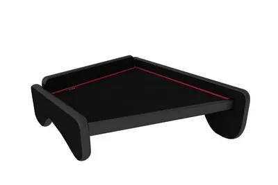Masa centrala bord camion compatibila cu Renault Magnum Inegral Millenium New Size, Negru cu cusatura rosie