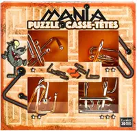 Set puzzle-uri de logica metalice Eureka - Puzzle Mania Casse-tetes, portocaliu