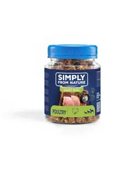SIMPLY FROM NATURE Smart Bites Cuburi pentru dresaj caini, cu pasare 130 g