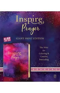 Inspire Prayer Bible Giant Print NLT (Leatherlike, Purple): The Bible for Coloring & Creative Journaling