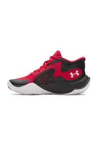 Pantofi mid-cut Jet'25 pentru baschet - Negru/Rosu vermillion