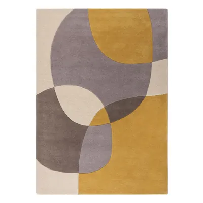 Covor din lână galben ocru 170x120 cm Glow - Flair Rugs