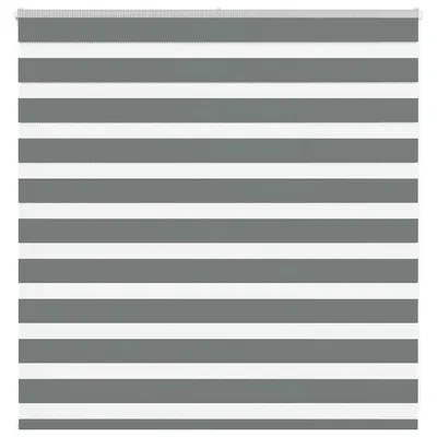 vidaXL Jaluzea tip zebra gri închis lățime țesătură 135,9 cm poliester