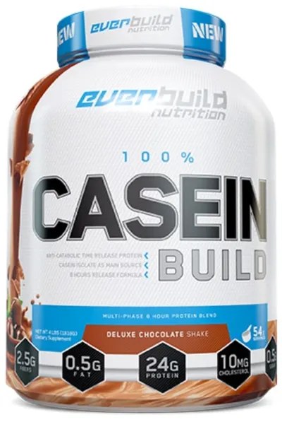 Ultra Premium 100% Casein Build, înghețată de cappuccino, 1.81 kg, Everbuild