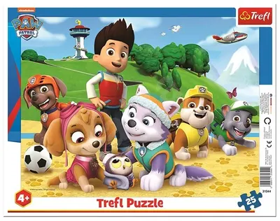 Puzzle Trefl din 25 de piese - Paw Patrol on the trail