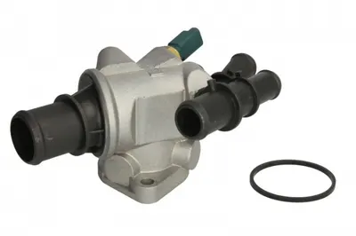 Termostat lichid racire (88 C, in carcasa) potrivit ALFA ROMEO 147, 156, 166; FIAT BRAVA, BRAVO I, BRAVO II, MAREA, MULTIPLA, STILO; LANCIA LYBRA, THESIS 1.9D 2.0D 2.4D 03.96-12.14
