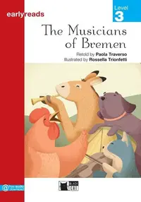 The Musicians of Bremen, Black Cat English Readers & Digital Resources, Early A1, Earlyreads Series, Level 3 - Paperback brosat