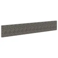 vidaXL Perete gabion cu capace, 900 x 30 x 150 cm, oțel galvanizat