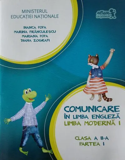 English with Nino. Comunicare în limba engleză. Limba modernă 1. Manual pentru Clasa a II-a, Partea I (+ CD) - Paperback - Bianca Popa, Marina Frânculescu, Mariana Popa, Diana Zografi