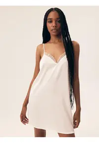 Camasa de noapte Rhein alb - Abstract
