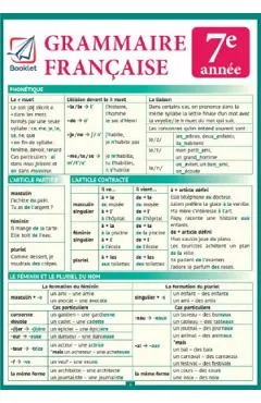 Pliant Grammaire Francaise 7e annee