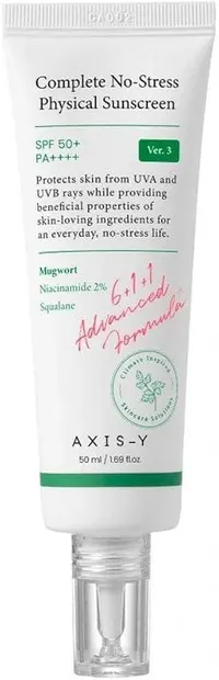 Axis-Y Cremă de protecție solară pentru față Complete No-Stress, SPF50+, 50 ml