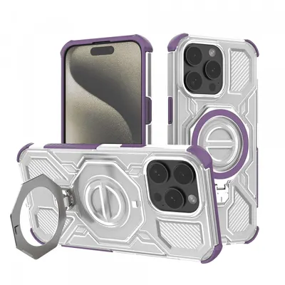Husa pentru Apple iPhone 15 Pro, Techsuit, Carbon Shield Pro, Mov