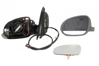 Oglinda stanga electrica, asferic, incalzita, grunduita, pliabila electric VW GOLF intre 2003-2009