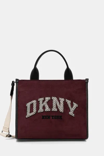 DKNY geantă crossbody pentru femei, cu imitație de piele întoarsă