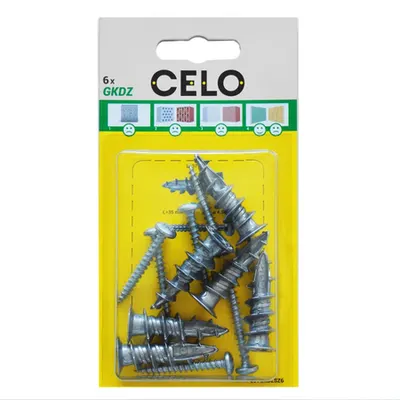 CELO Blister Plasterboard plug GKDZ cu surub