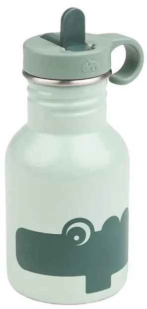 Sticlă metalică Done by Deer - Croco, Green, 350 ml