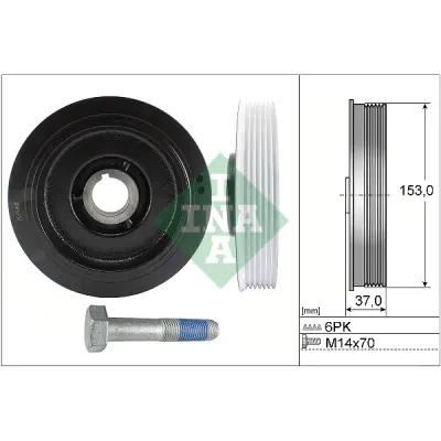 Fulie curea, arbore cotit INA 544 0058 20