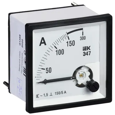 Ampermetru E47 150/5A class accuracy 1,5 96x96mm