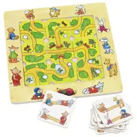 Joc puzzle din lemn, 5-7 ani, Gaseste drumul corect, GOKI 56944