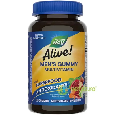 Alive Men’s Gummy Multivitamin 60 jeleuri Secom