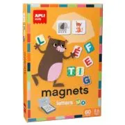 Set magneti litere, APLI, 28x18 cm, 60 bucati