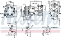 Compresor Climatizare Aer Conditionat Potrivit Ds Ds 3; Citroen Berlingo, Berlingo Multispace, Berlingo Minivan, C3 Ii, C3 Picasso, C4, C4 Grand Picasso I, C4 I, C4 Ii, C4 Picasso I, C5 Iii, Ds3 1.0-2