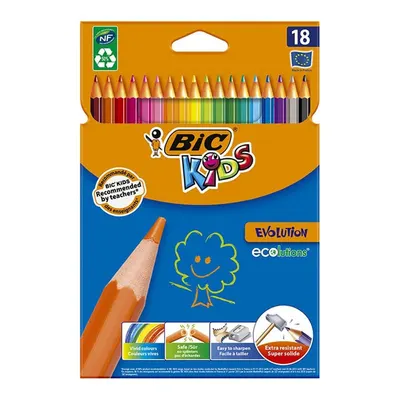 Creioane color, 18 culori, Bic Evolution
