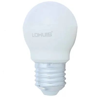 Bec LED LOHUIS, forma sferic, E27, 8W, 25000 ore, 6500K