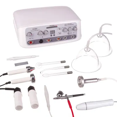 Combina cosmetica 8in1 electroderm cosmetic, electroterapie, masaj limfatic, vacum, gri