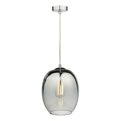 Lampa suspendata Patrice 1 Light Pendant Silver Glass