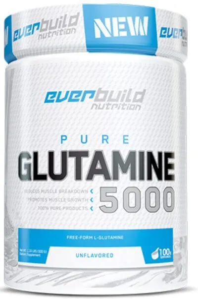 Pure Glutamine 5000, 500 g, Everbuild