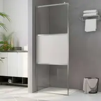 vidaXL Paravan de duș walk-in, 115 x 195 cm, sticlă ESG semi-mată