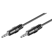 Cablu Audio Jack Stereo 3.5mm Tata - Jack Stereo 3.5mm Tata, Ecranare Cupru 1.5m, Goobay