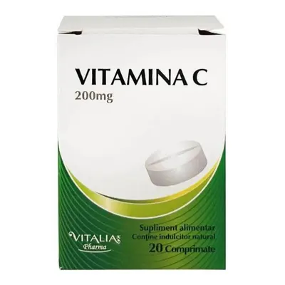 Vitamina C 200 mg Vitalia K, Viva Pharma | 20 comprimate